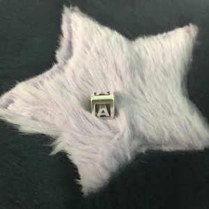 Pandora A letter charm.